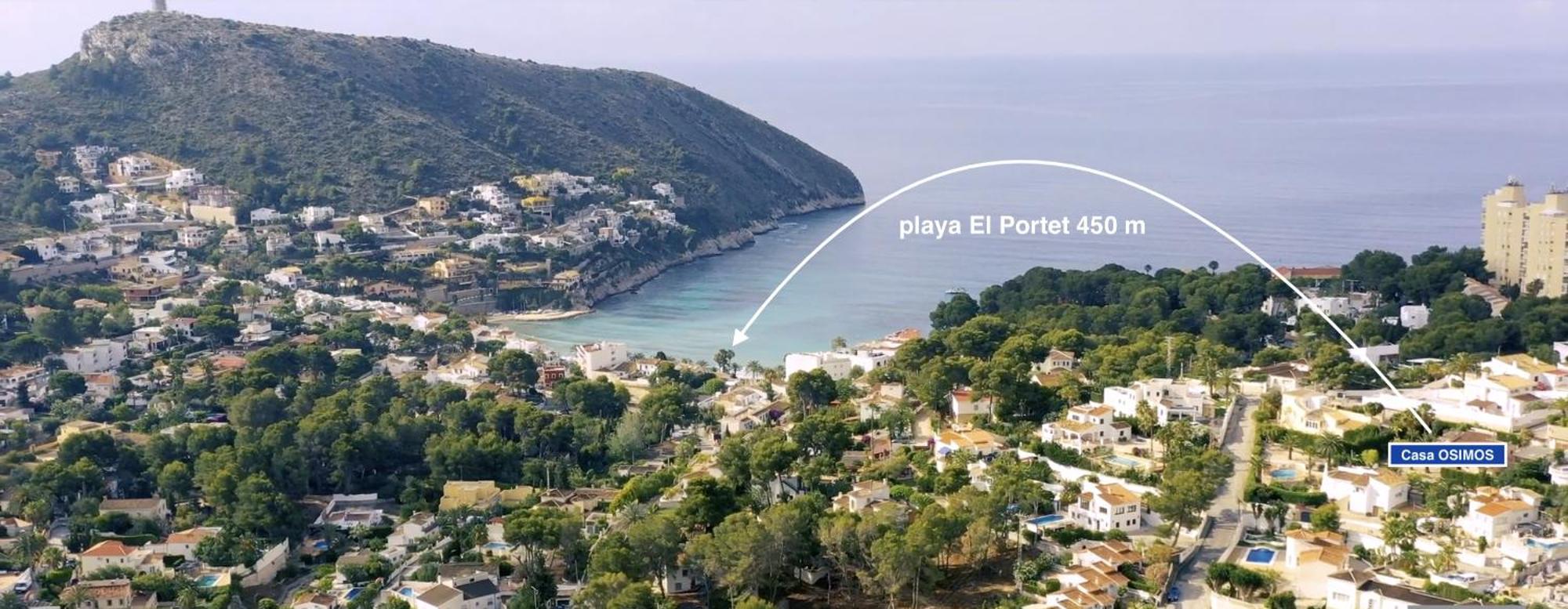 Casa Osimos Portet 450 M Moraira Dış mekan fotoğraf